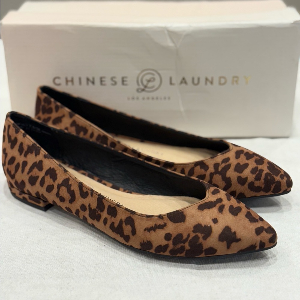 [New with Defects] Chinese Laundry Gavin Leopard Print Size 7.5